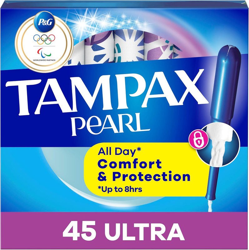 Pearl Ultra Absorbent Tampons with Leakguard Braid, Unscented