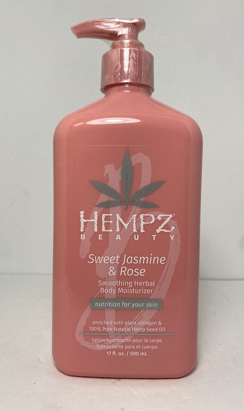 Hempz Sweet Jasmine & Rose Smoothing Herbal Body Moisturizer – 17oz