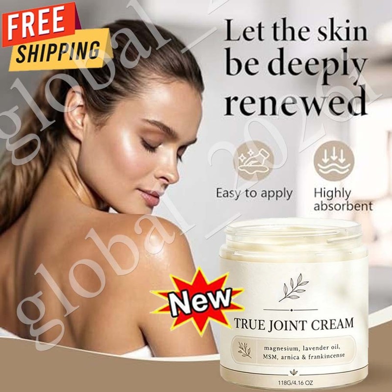 Organics True Joint Cream, Moisturizing Massage Cream for Body Joints 4 ~NEW