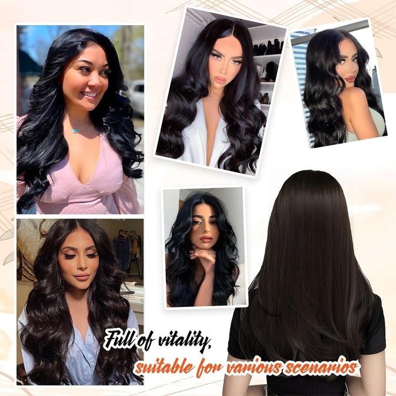 Isweet Invisible Wire Hair Extensions Real Human Hair - 18 Inch 80G P18/613 Ash gallery