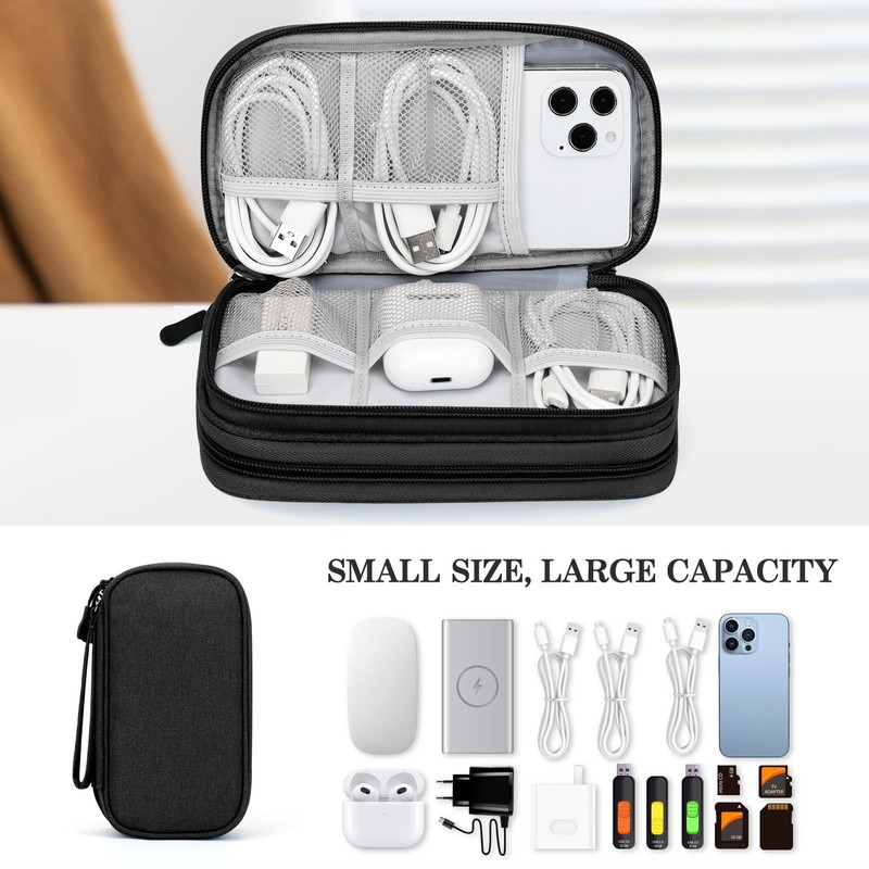 Fyy Travel Cable Organizer Pouch Electronic Accessories Carry Case Portable gallery