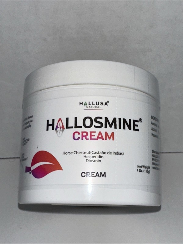 Hallusa Natural Hallosmine Leg Cream 4 oz with Horse Chestnut