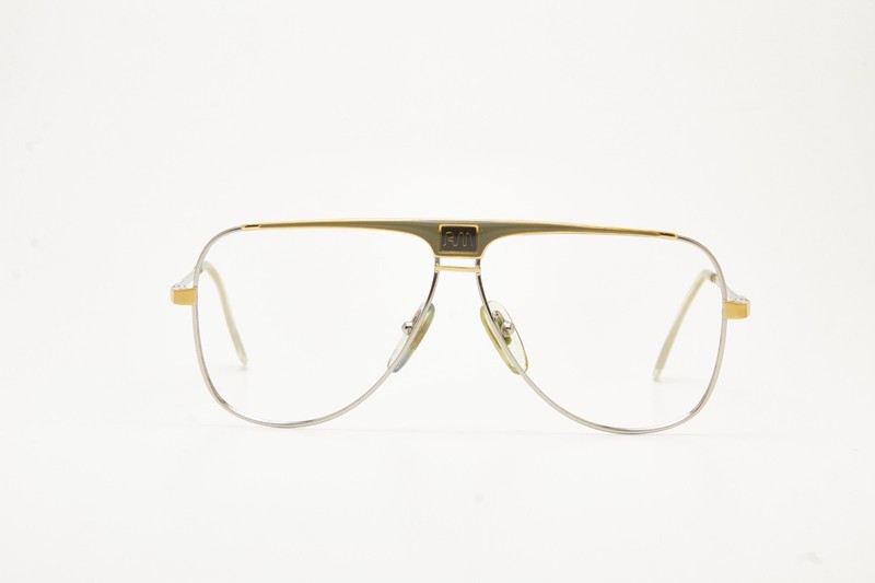 RICHARD MICHEL 451 Aviator Luxury Silver Glasses Vintage Frame 80s gallery