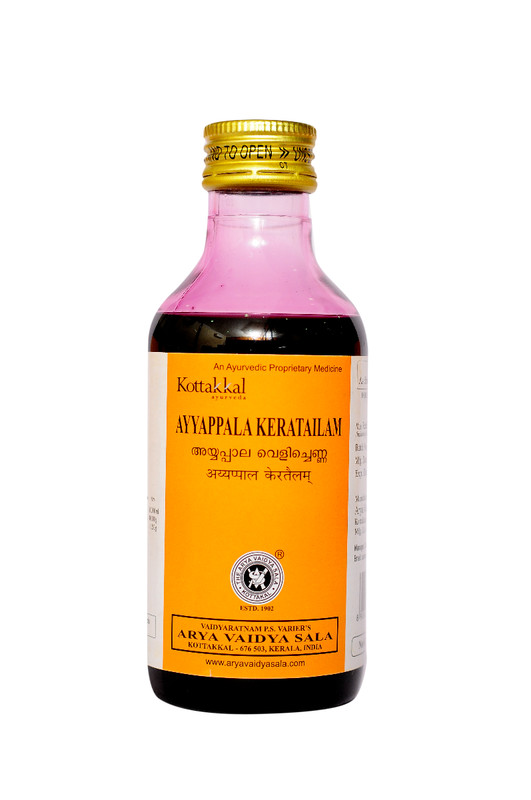 Kottakkal Ayurveda Ayyappala Keratailam (200ml) Oil for skin problems & dandruff