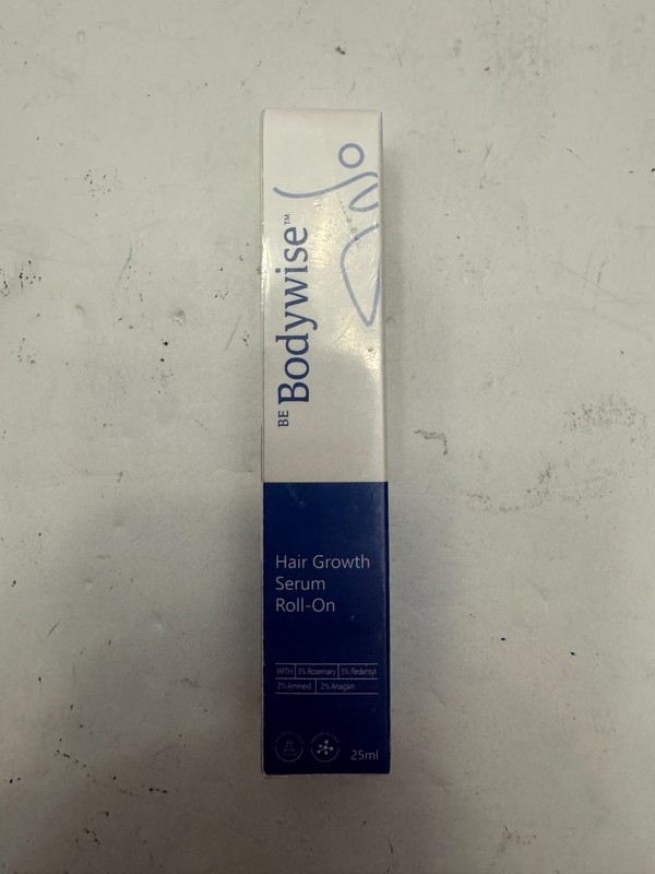 Be Bodywise Hair Growth Serum Roll-On, 25ml, 3% Rosemary, 2% Aminexil, 3% Reden