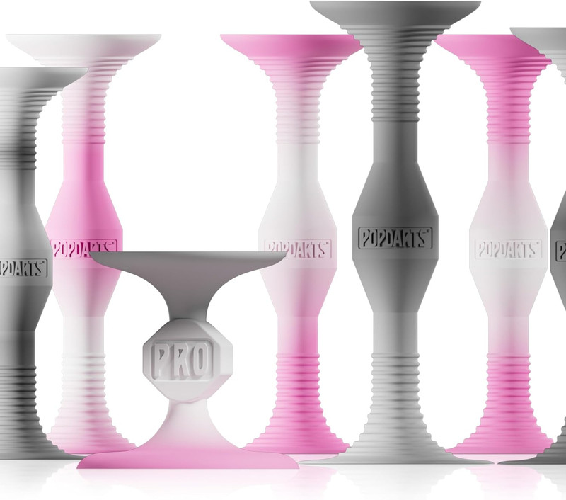 PRO Pack Game Set (Pink & Gray) – Indoor, Outdoor Suction Cup Throwing Game – Co