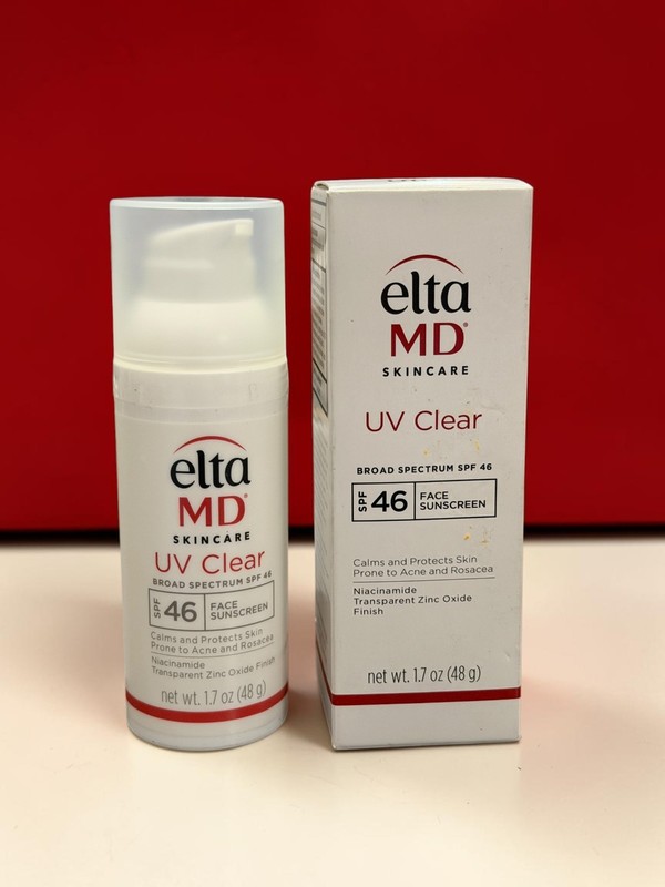 NIB~ EltaMD Skincare UV Clear SPF 46 Face Sunscreen Prone to Acne Rosacea 1.7