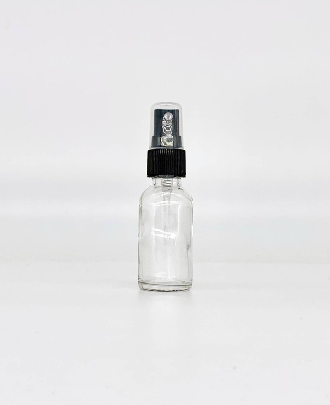 Clear Glass Spray Bottles - 4 Pack 15ml (1/2 oz) Clear Black Fine Mist Sprayer gallery
