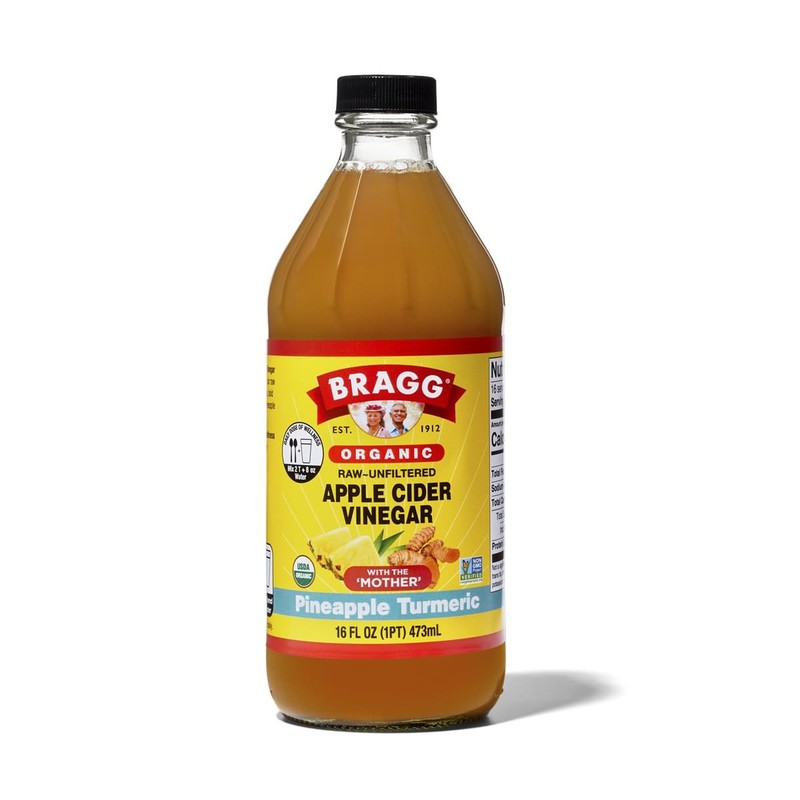 Bragg Organic Pineapple Turmeric Apple Cider Vinegar Blend with the ‘Mother’ …