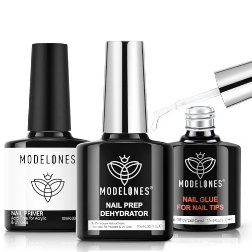 10-in-One Gel Nail Glue with Nail Dehydrator and Primer for 10ml Nail Prep Set gallery
