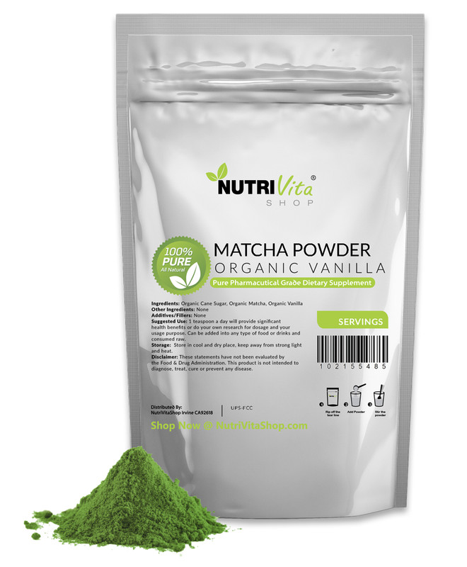 2500g (5.5lbs) Vanilla Matcha Green Tea Powder USDA Organic Japanese nonGMO