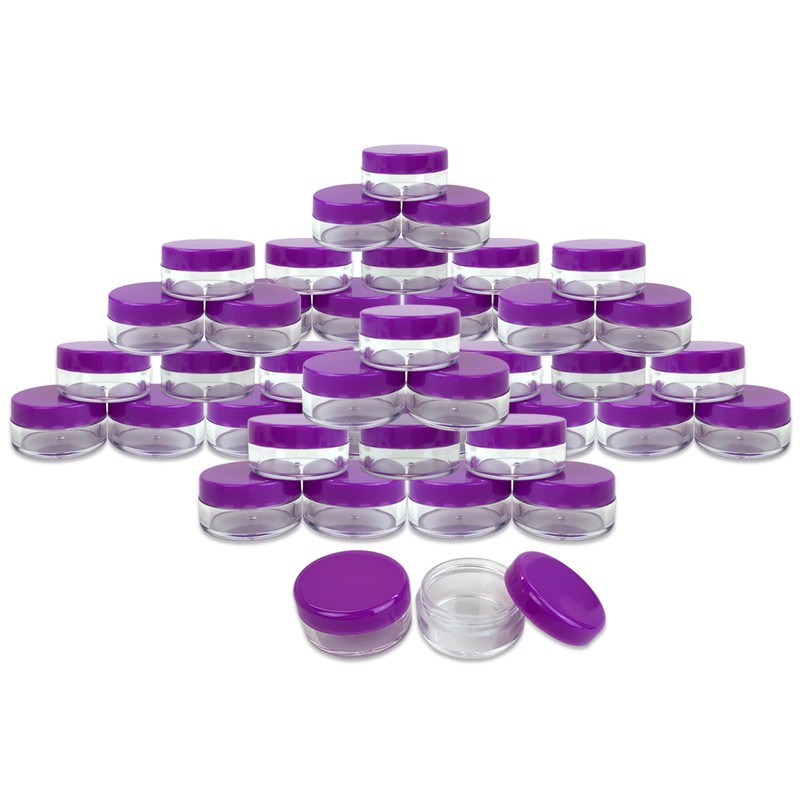 25 Pieces 5 Gram/5ML Plastic Makeup Cosmetic Lotion Cream Sample Jar Containers
