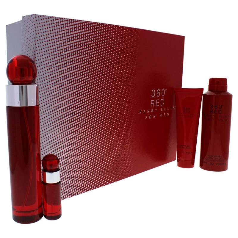 Perry Ellis Men’s 360 Degrees Red for Men Gift Set Fragrances 844061012592