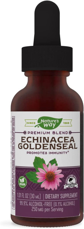 Nature’s Way Premium Blend Echinacea-Goldenseal, 250 Mg per Serving, 1.01 Oz.