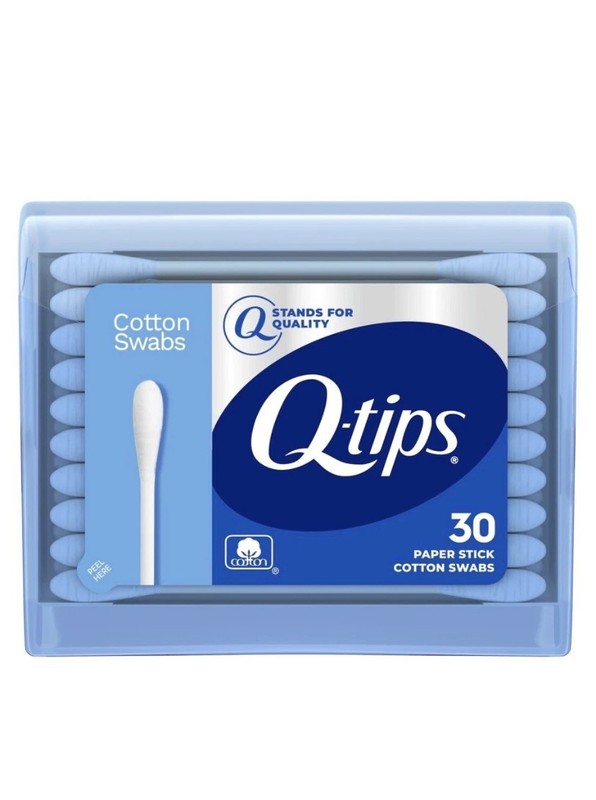 Q-tips Swabs Travel Pack,30 Count, Pack of 1 blue- USA- Free Shipping