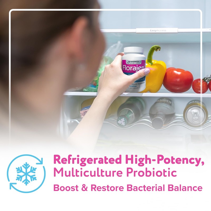 Florajen Digestion Refrigerated Probiotics, Multi Enzyme Supplement, Restores gallery