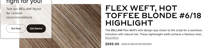 Bellami Flex Weft Brand New