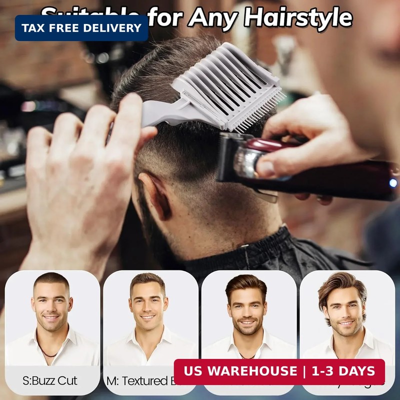 Blend Friend 4-in-1 Detachable Fade Comb Set, 4 Different Size Barber Fade Comb, gallery