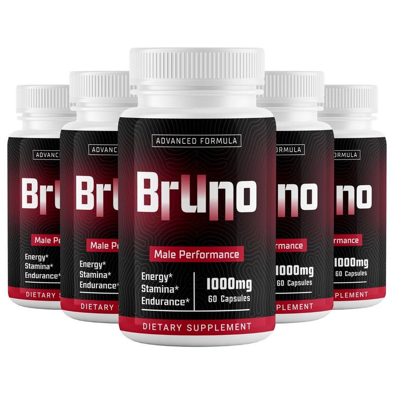 Bruno Pill for Men Advanced Male Support Natural Formula Supplement 300 Capsules