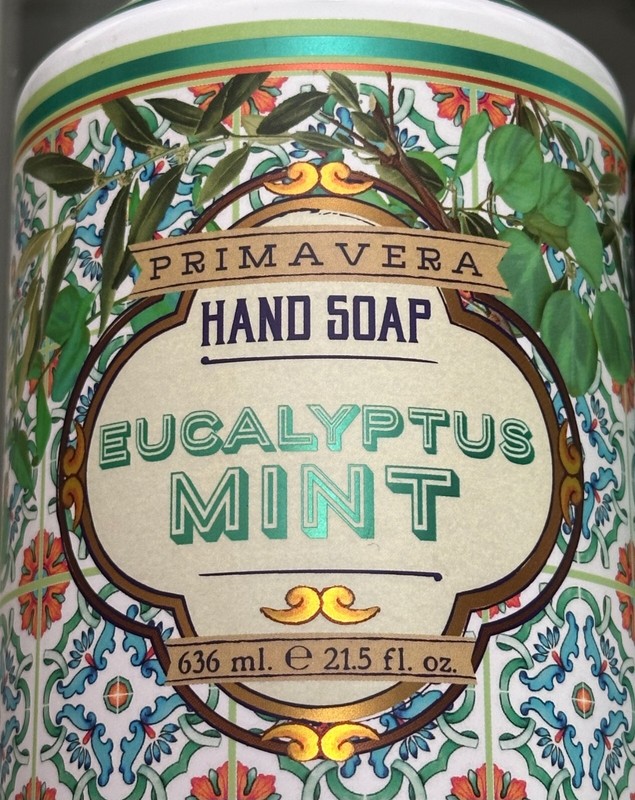 (2-Pack) PRIMA VERA ~ EUCALYPTUS MINT Cleansing HAND SOAP Wash ~ MADE IN USA gallery