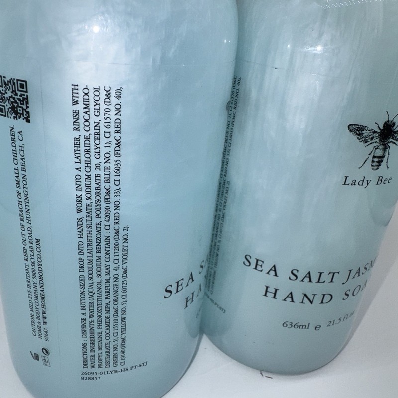 (2-Pack) Lady Bee Sea Salt Jasmine Hydrating Hand Soap 21.5 fl oz gallery