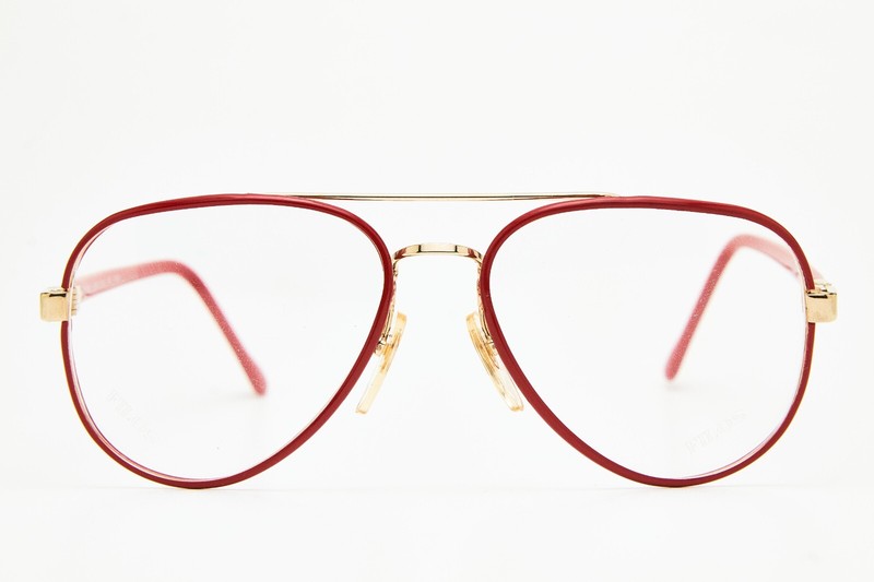 FILOS 3766 gold/red rockers bickers glasses frame vintage 80s👓unisex gallery
