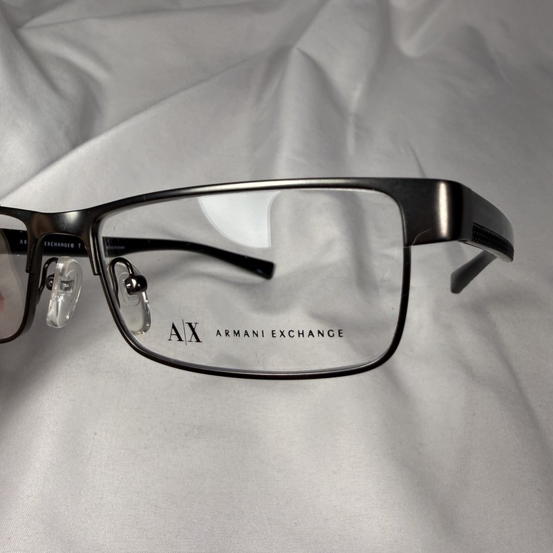 Armani Exchange AX 1009 6037 Gunmetal Black Eyeglass Frames Only 53-16-145 GREAT gallery