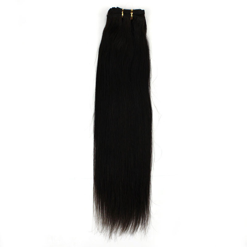 Weft Human Hair Extensions Sew In Blonde Remy Russian Straight Hair Thick 100g gallery