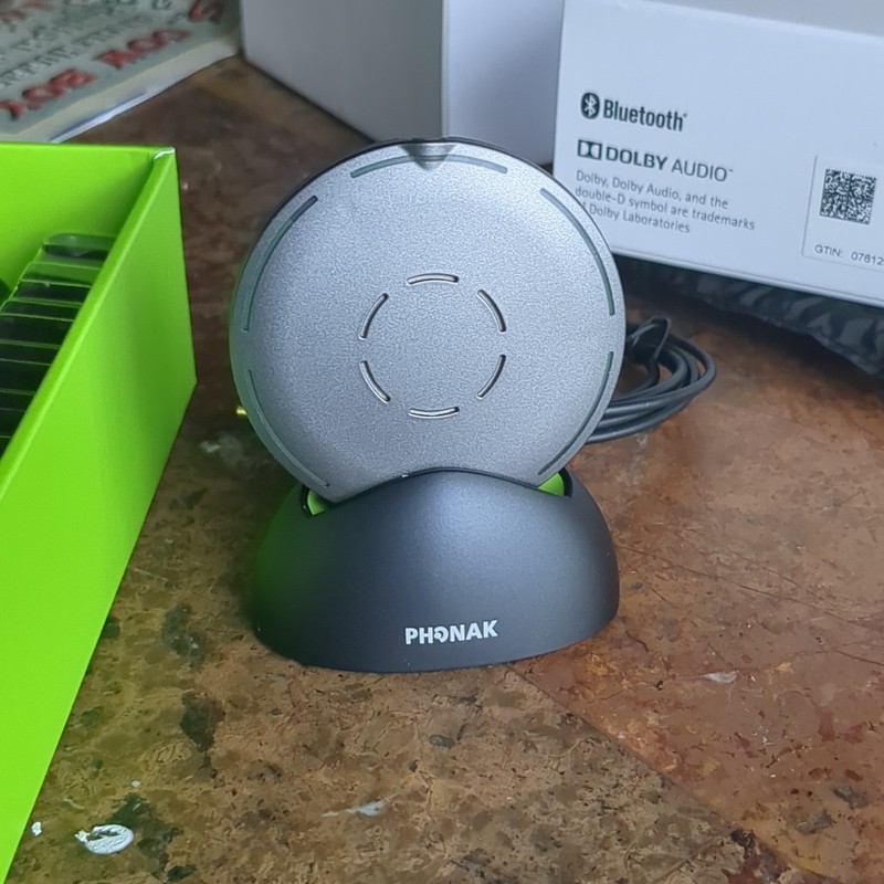 Phonak Roger Select Bluetooth Microphone Hearing Accessory w/ Docking Base gallery