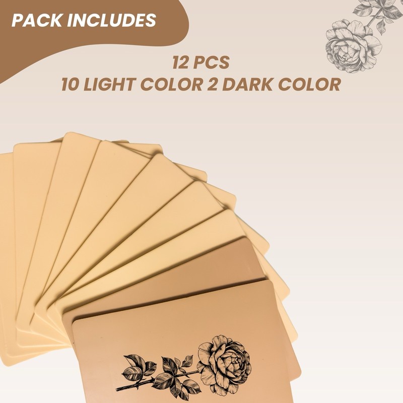 Tattoo Skin 12pcs 3mm Practice Double Sides Fake Skin For Tattoo Artist gallery
