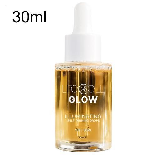 Lifecell Glow Self-Tanning Drops Face Body DHA Sunless Tanner Hydrating, 1 Fl Oz gallery