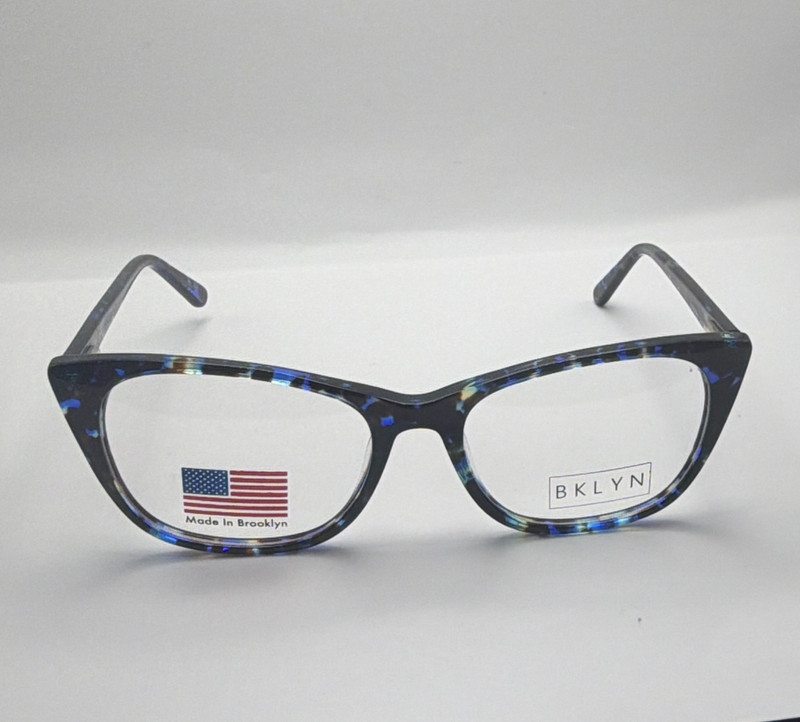 BKLYN Blue Cat Eye Plastic Full Rim Eyeglass Frames Women 52/17 140 bayside 5078