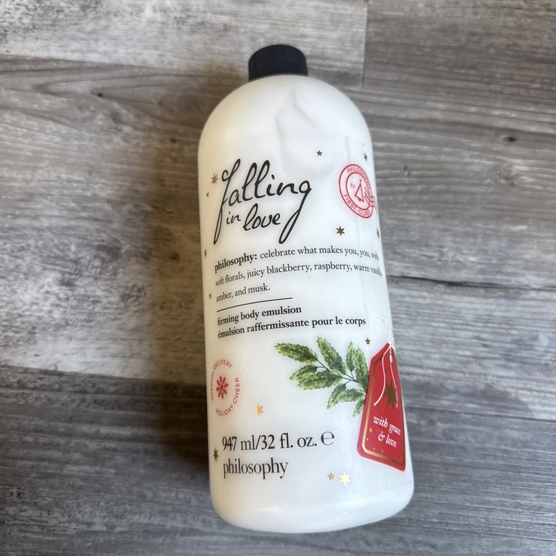 Philosophy Falling in Love Firming Body Emulsion 32 fl. oz. Holiday Cheer NEW