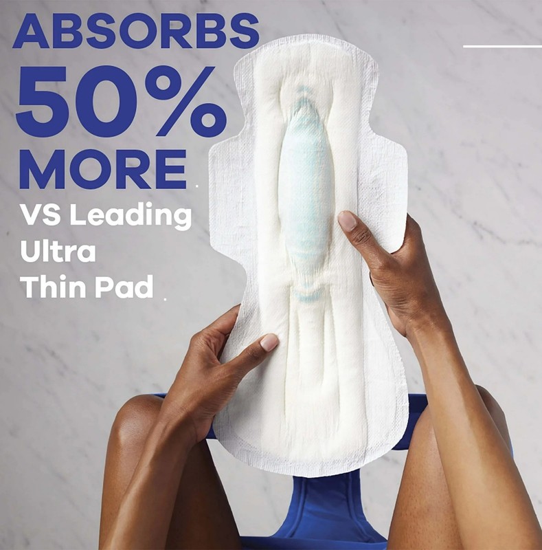 Always Maxi Pads with Wings, Size 5, Extra Heavy Overnight Protection, 36 Count gallery