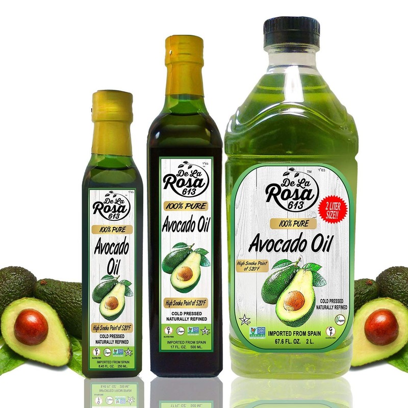 De La Rosa 67.6 Oz Pure Avocado Oil - Perfect for High Heat Cooking & Dressings gallery