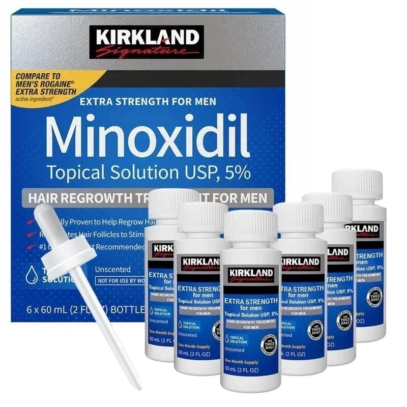 Minoxidil 5% Extra Strength Hair Regrowth Treatment for Men 6-Month Supply