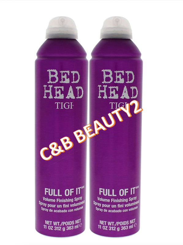 TIGI BED HEAD FULL OF IT Volume Flexible Hairspray Jumbo Size 11 Oz – 2 PACK