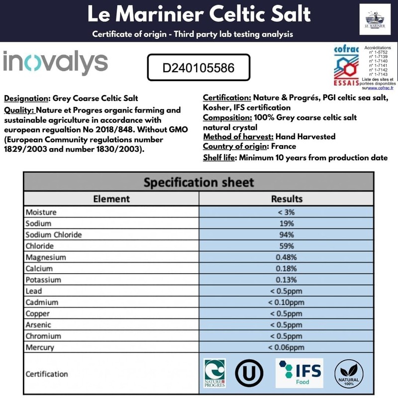 Authentic French Organic Sea Salt - 1.1lb Grey Coarse for Culinary Mastery gallery