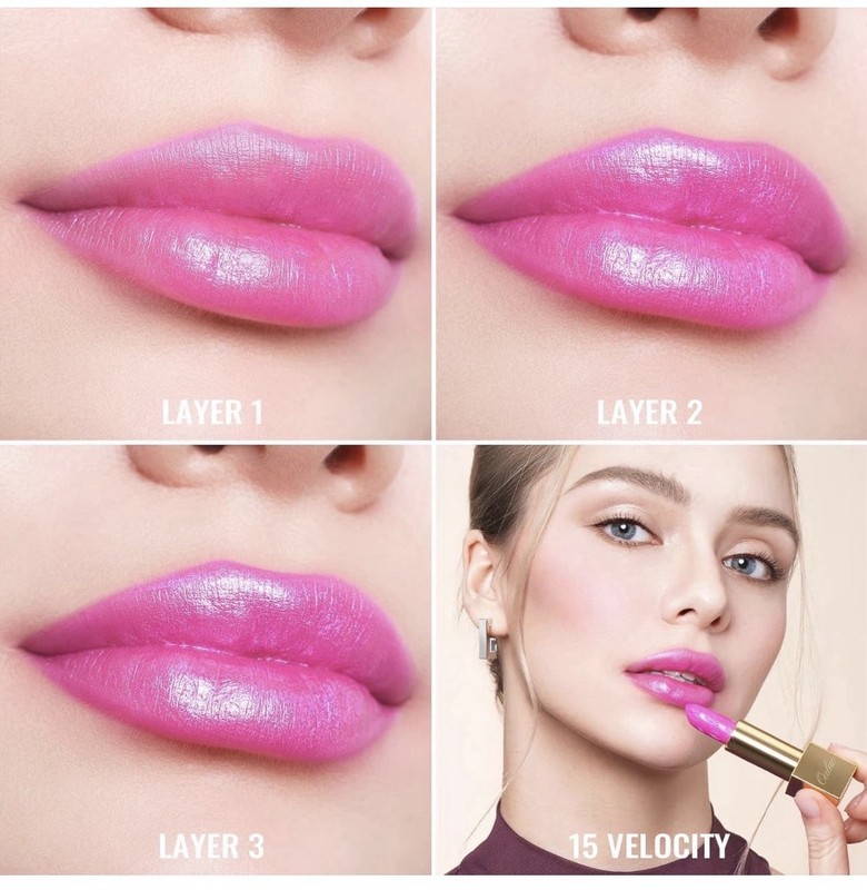 Oulac Lipstick Barbie Pink Metallic 3D Shine Lightweight Hydrating 15 Velocity gallery