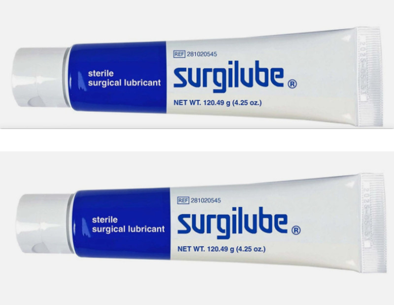 Surgilube Surgical Lubricant Sterile Jelly – 4.25 oz each (2 Pack) Exp : 06/2027
