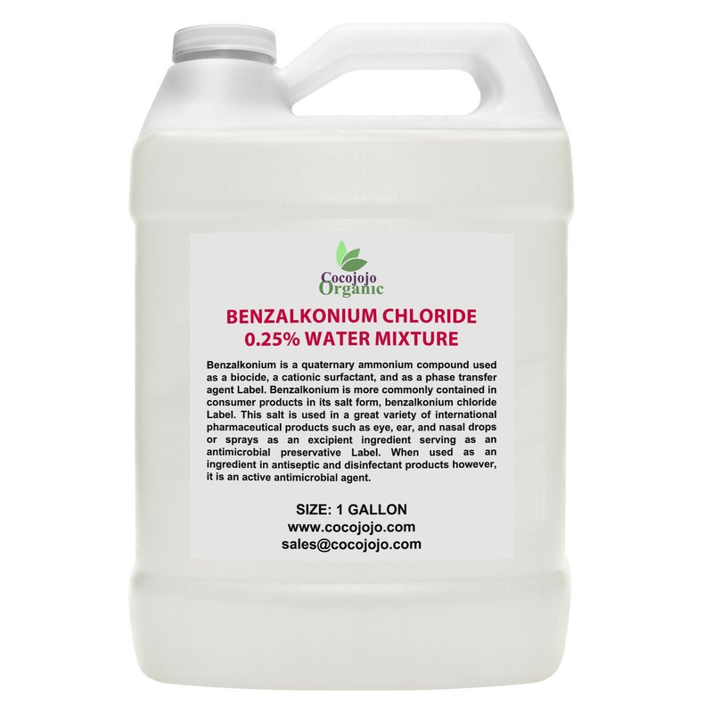 Benzalkonim Chloride 0.25% Dilluted Water Mixture Anti Fungal Anti Bacterial 1 G