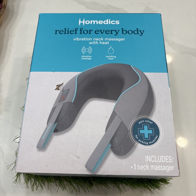Homedics Therapy Vibration Neck Massager With Soothing Heat . Wall Plug NIB