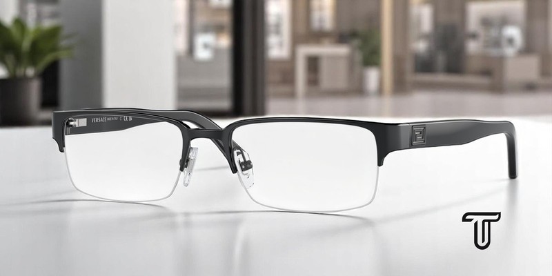 VERSACE VE1184 1261 Matte Black Demo Lens 53 mm Men’s Eyeglasses