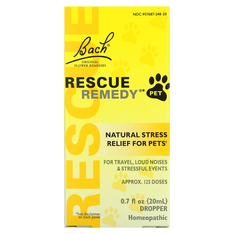 Bach Original Flower Remedies Rescue Remedy Pet 0 7 fl oz 20 ml Alcohol-Free