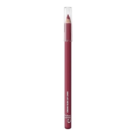 e.l.f. Cream Glide Lip Liner, Highly-Pigmented Pencil For Shaping & Sculpting Li