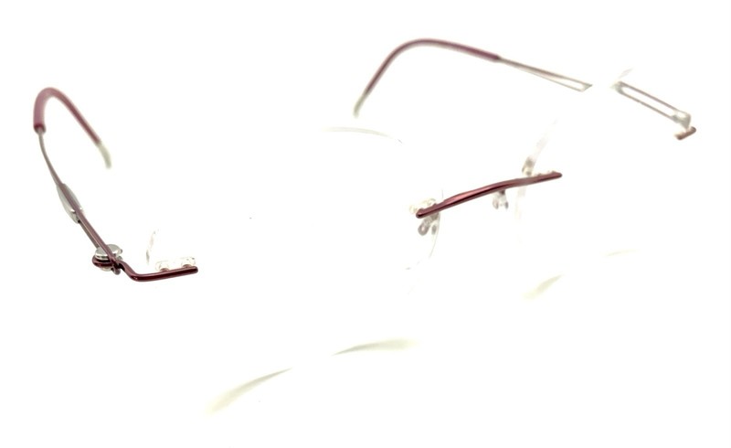 Silhouette 5521 70 4040 Titanium Red Rimless Eyeglasses Frames 19 140 Austria