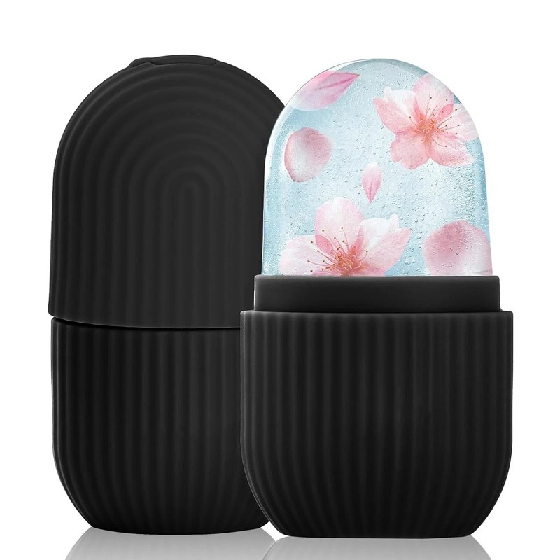 Ice Roller for Face & Eyes, Silicone Facial Massage Cube, Skin Care Beauty Tool