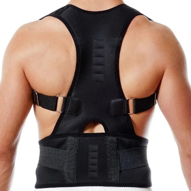 Posture Corrector Support Magnetic Back Shoulder Brace Belt Band For Men Women gallery
