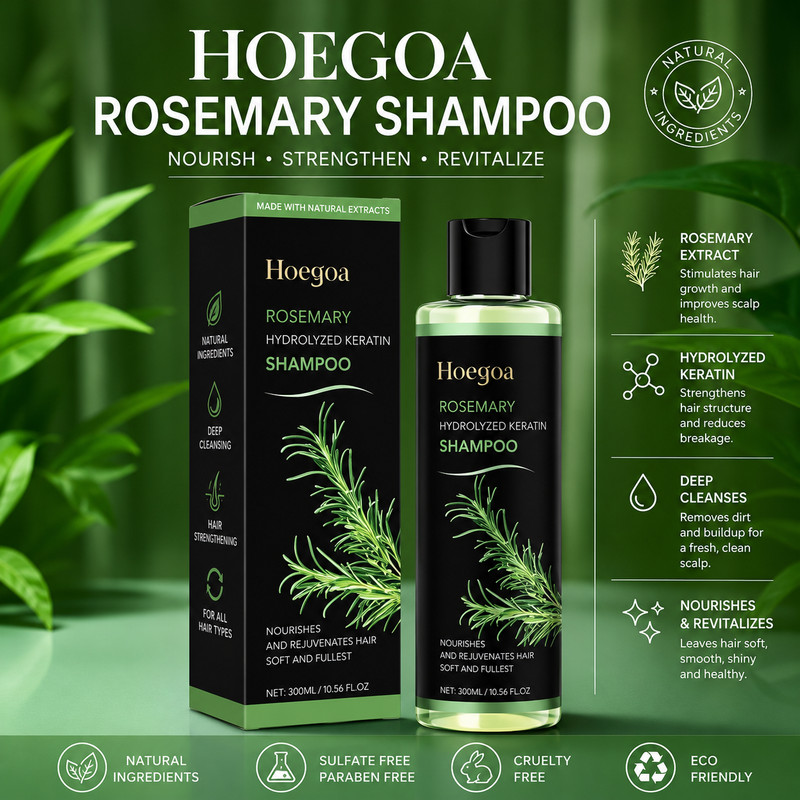 Tgideas Organic Rosemary Hair Growth Shampoo for Women and Men-Natural Thicke…