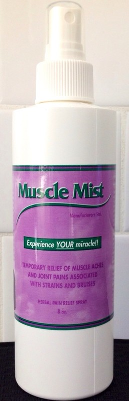 Aroma Breez Muscle Mist 8 oz bottle